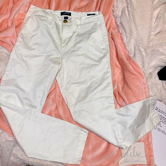 Nautica white ten El ankle trousers size 6/28 mint condition - Picture 1 of 8